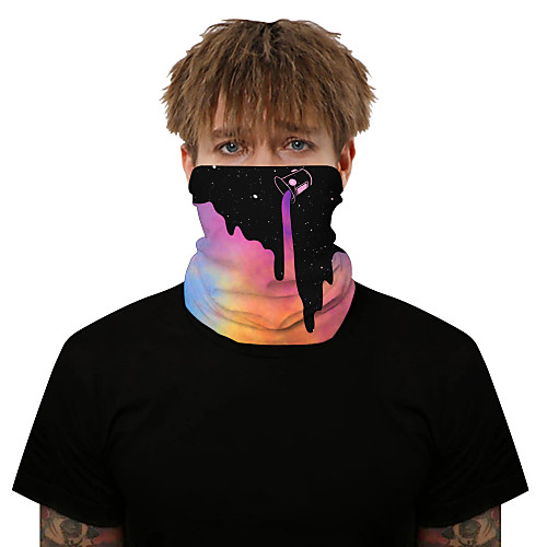 

Neck Gaiter Pollution Protection Quick Dry Ultraviolet Resistant Rainbow Balaclavas Bandana for Adults' Road Cycling Hiking Cycling