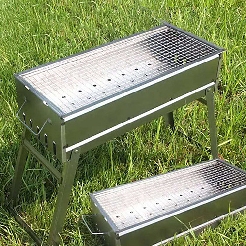 

Factory Direct Supply Barbecue Outdoor Stainless Steel Barbecue Bbq Carbon Grill Portable Folding Barbecue Good Quality