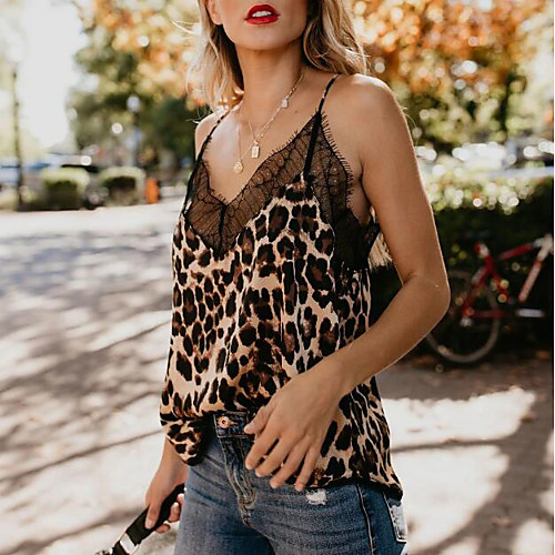 

Women's Daily Tank Top - Leopard Black