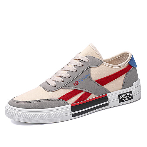 

Men's / Unisex Canvas Fall / Spring & Summer Casual / Preppy Sneakers Walking Shoes Breathable Red / Green / Black
