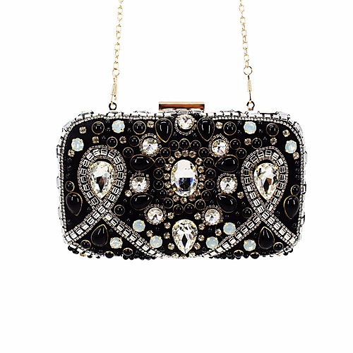 

Women's Chain PU Clutch Black