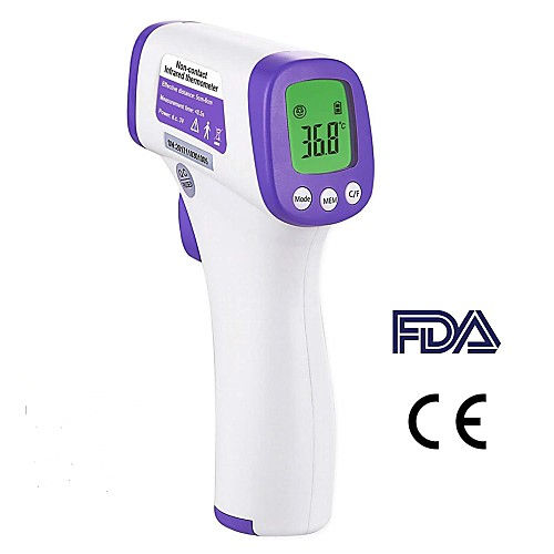

Simzo HW-302 Infrared Forehead Thermometer Digital Thermometer Non-Contact Forehead Thermometer LCD Display Baby Thermometer with FDA & CE certificated for Kids / Adults