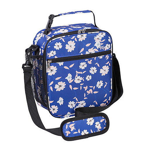 

Oxford Cloth Pattern / Print / Zipper Lunch Bag Outdoor Dark Blue