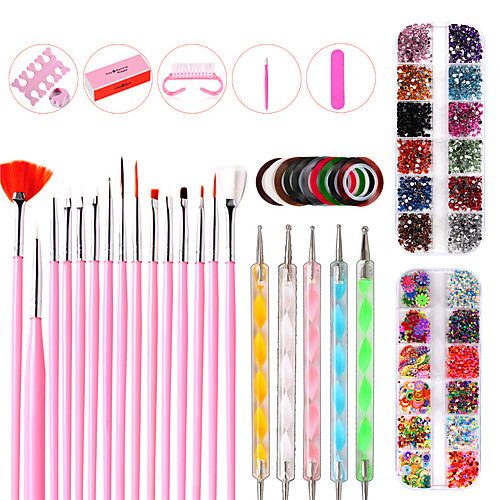 

Acrylic Nail Art Tool For Finger Nail Safety / Best Quality / Light and Convenient Romantic Series nail art Manicure Pedicure Stylish Daily / Festival