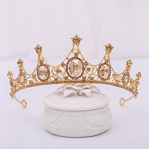 

Women's Hair Jewelry For Wedding Birthday Wedding Crystal Alloy Champagne 1pc