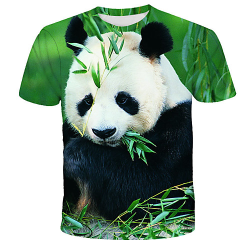 

Men's Daily Holiday Street chic / Exaggerated T-shirt - 3D / Tie Dye / Animal Wolf, Print Rainbow
