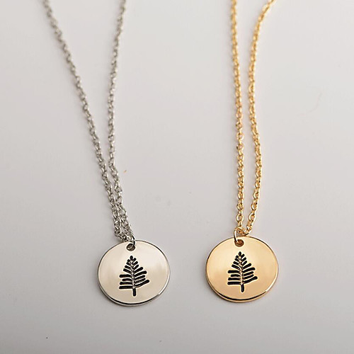 

Women's Necklace Friends European Romantic Casual / Sporty Sweet Chrome Gold Silver 465 cm Necklace Jewelry 1pc For Street Festival