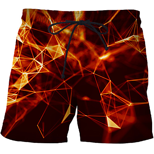 

Men's Sporty / Exaggerated Sweatpants / Shorts Pants - 3D / Geometric Pattern / 3D Print Print Rainbow US32 / UK32 / EU40 US34 / UK34 / EU42 US36 / UK36 / EU44