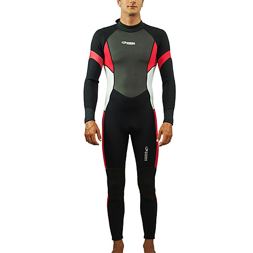 

HISEA Men's Full Wetsuit 3mm SCR Neoprene Diving Suit Long Sleeve Autumn / Fall Spring Summer / Winter / Stretchy