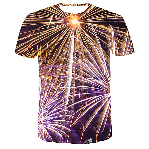 

Men's Daily T-shirt - 3D Print Purple