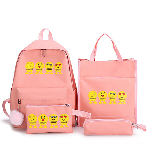 

Women's Oxford Cloth / Polyester Bag Set Solid Color 4 Pieces Purse Set Yellow / Blushing Pink / Green