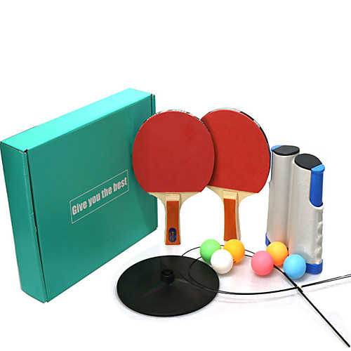 

Table Tennis Training Aids Table Tennis Trainer Indoor Table Tennis Portable Anti-Wear Durable 1 set 1 x J Type Base 2 Ping Pong Paddles 1Ping Pong net 1 Shaft Sports