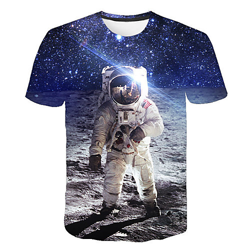 

Men's Daily Basic / Street chic T-shirt - Geometric / 3D Print Green