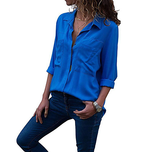 

Women's Daily Shirt - Solid Colored Red