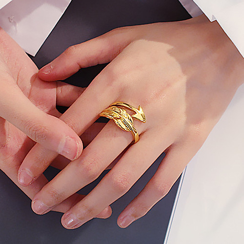 

Women's Ring 1pc Gold Silver Black Alloy Elegant Holiday European Festival Jewelry