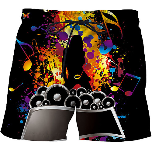 

Men's Sporty / Exaggerated Sweatpants / Shorts Pants - 3D / Geometric Pattern / 3D Print Print Rainbow US32 / UK32 / EU40 US34 / UK34 / EU42 US36 / UK36 / EU44