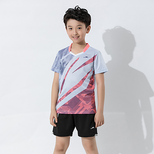 

Boys' Girls' Tennis Badminton Table Tennis Shorts Tee / T-shirt Clothing Suit 3D Print Breathable Quick Dry Soft Autumn / Fall Spring Summer Sports Outdoor / High Elasticity