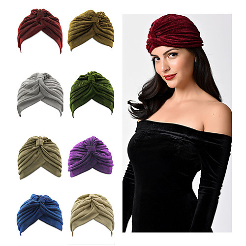 

Fabric Headbands Durag Sports Adjustable Bowknot For Holiday Street Sporty Simple Light Yellow Golden yellow Yellow / Women's