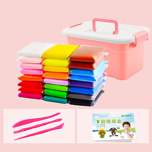 

24 pcs Air Dry Clay Modeling Clay Family Parent-Child Interaction Making Kits with DIY Tools Kid's DIY Toys Party Favors & Gifts