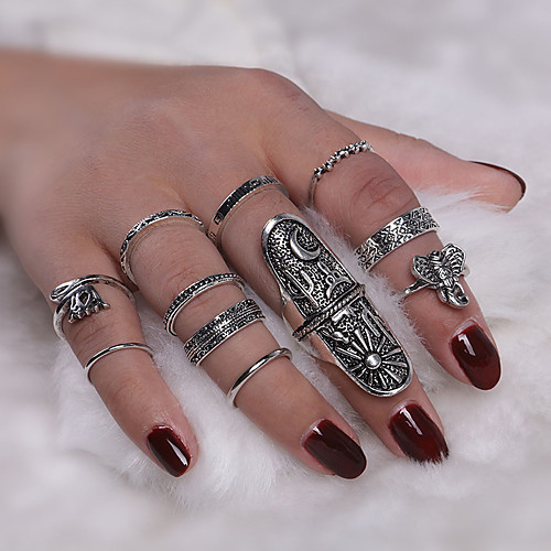 

Women's Ring 1 set Silver Alloy Elegant Holiday European Festival Jewelry