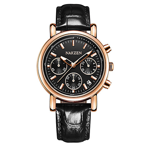 

Women's Quartz Watches Luxury Fashion Genuine Leather Japanese Quartz WhiteRed Red Black Water Resistant / Waterproof Noctilucent 30 m Analog One Year Battery Life