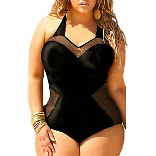 

Women's Black Bikini Swimwear Swimsuit - Solid Colored L XL XXL Black