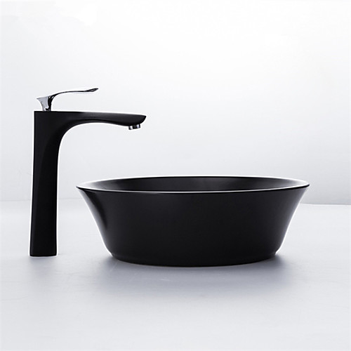 

Home / Hotel Nordic Style Creative Matte Black Vanity Top Basin Ceramic Washbasin Single Basin Balcony Basin Without Faucet