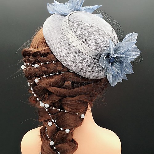 

Net Fascinators with Appliques 1 Piece Tea Party / Horse Race Headpiece