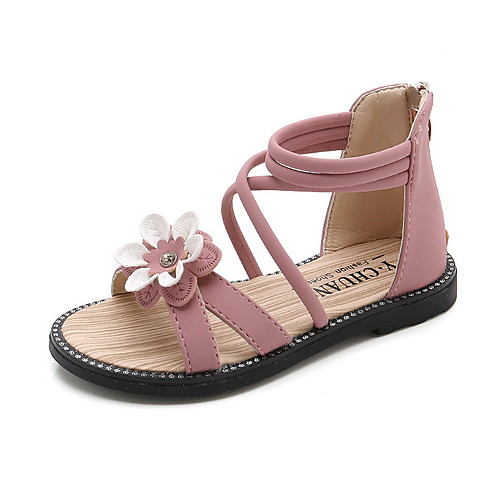 

Girls' Comfort Microfiber Sandals Little Kids(4-7ys) Pink / Green / Black Summer
