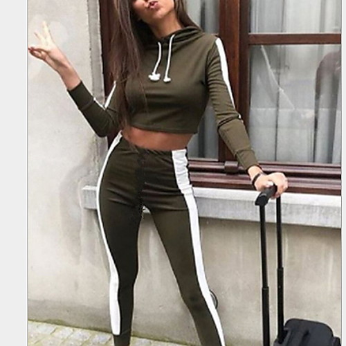 

Women's Hoodie - Color Block Pant