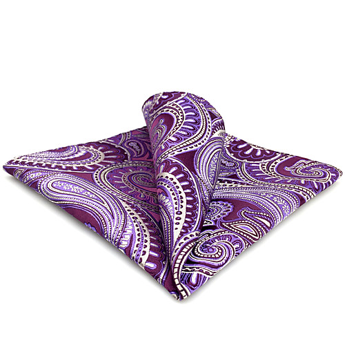

Men's Party / Work / Basic Pocket Squares - Paisley / Jacquard