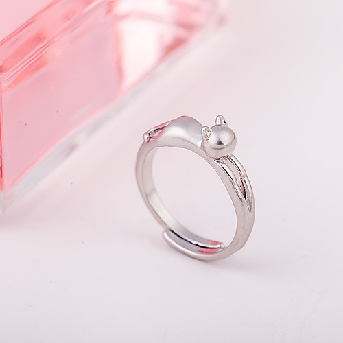 

Women's Ring 1pc Silver Alloy Elegant Holiday European Festival Jewelry