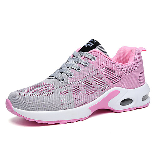 

Women's Athletic Shoes 2020 Flat Heel Round Toe Mesh Walking Shoes Summer Purple / Fuchsia / Pink