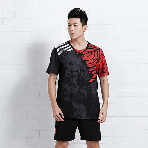 

Men's Tennis Badminton Table Tennis Shorts Tee / T-shirt Clothing Suit 3D Print Breathable Quick Dry Soft Summer Sports Outdoor / High Elasticity