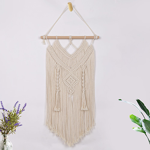 

Macrame Wall Hanging - Cotton Rope Woven Tapestry Boho Chic Home Decoration