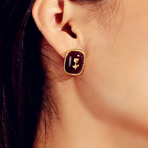 

Women's Earrings Geometrical Candy Stylish Punk Fashion Cute French Resin Earrings Jewelry Red For Party Evening Engagement Beach Promise Festival 1 Pair