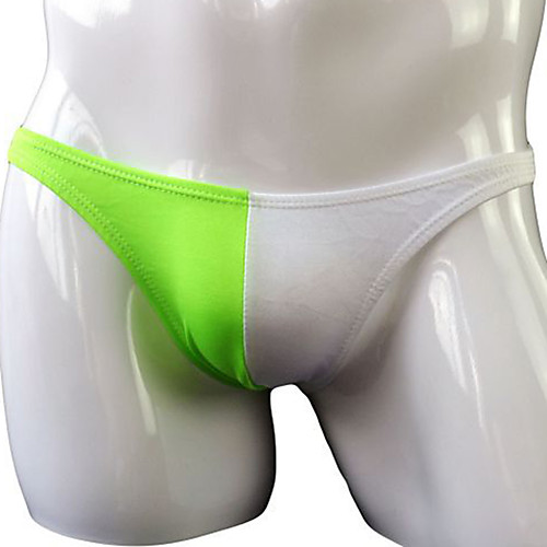 

Men's Basic Briefs Underwear - Normal Low Waist Green One-Size