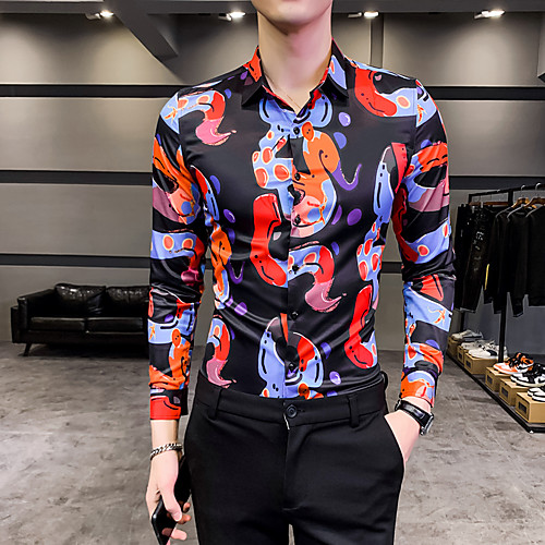 

Men's Daily Basic Shirt - Geometric Black