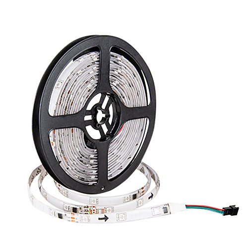 

5m Flexible LED Light Strips / RGB Strip Lights 150 LEDs SMD5050 10mm 1pc Multi Color Waterproof / Party / Self-adhesive 12 V