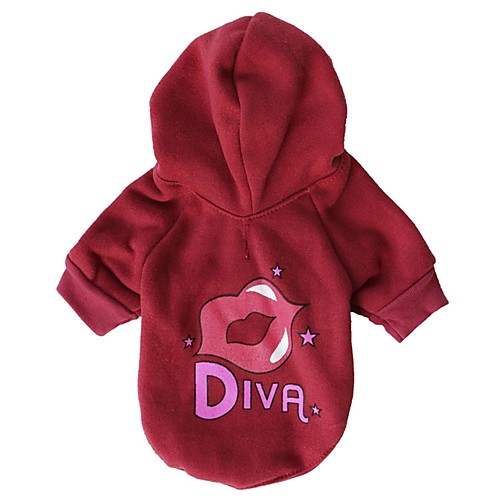 

Cat Dog Shirt / T-Shirt Dog Clothes Purple Red Green Costume Cotton Stars Letter & Number Cosplay XS S M L