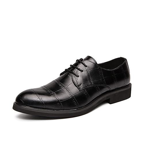 

Men's PU Spring & Summer Casual Oxfords Non-slipping Brown / Black