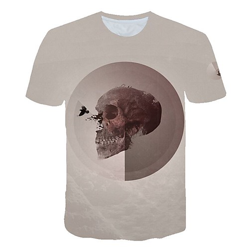 

Women's Daily Sports Basic / Street chic T-shirt - 3D Print Light gray