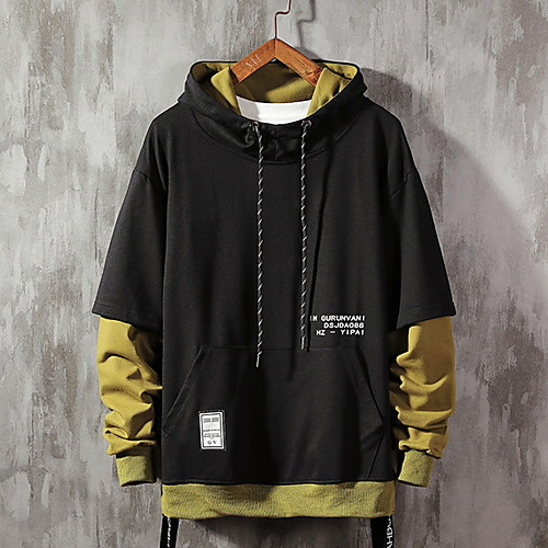 

Men's Basic Hoodie - Color Block White US34 / UK34 / EU42