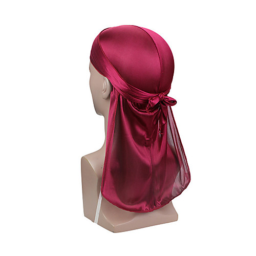 

Fabric Durag Breathable highly stretchy For Street Basketball Sporty Chic & Modern Rose Gold Depression Green Spring Grass Green 1 Piece / Men's