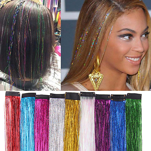 

Tie Clip Costume Accessories Extension Straight Synthetic Hair 17 3/4 (45 cm) Hair Extension Clip In / On 10pcs Fashionable Design Gift Women Girls' Female Christmas Christmas Gifts Party