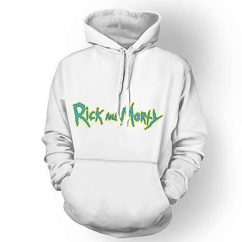 

Inspired by Rick and Morty Hoodie Polyster Print Printing Hoodie For Men's / Women's