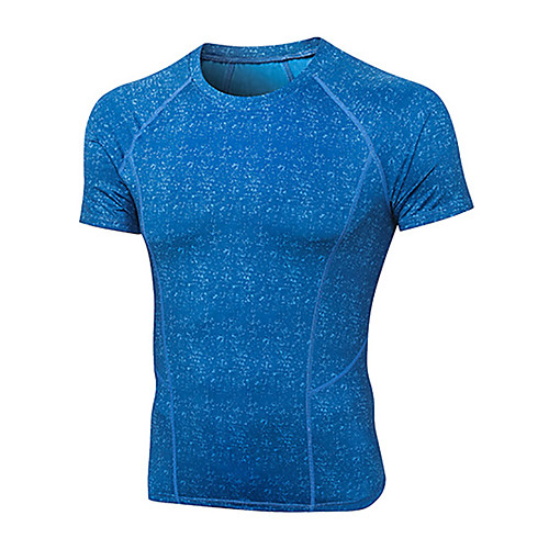 

Men's Daily Sports Basic / Street chic T-shirt - Solid Colored Patchwork Red
