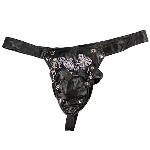 

Men's Basic G-string Underwear - Normal Low Waist Black One-Size