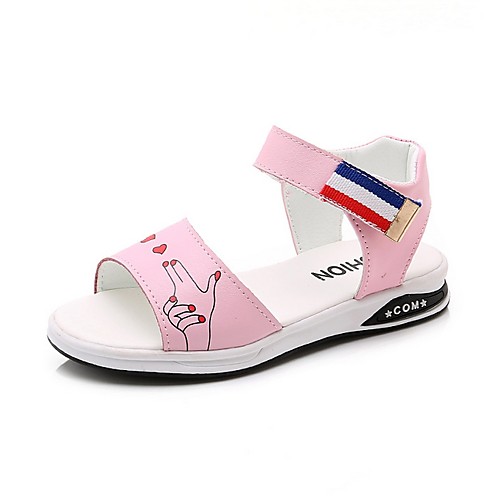 

Girls' Comfort PVC Sandals Little Kids(4-7ys) Pink / White Summer