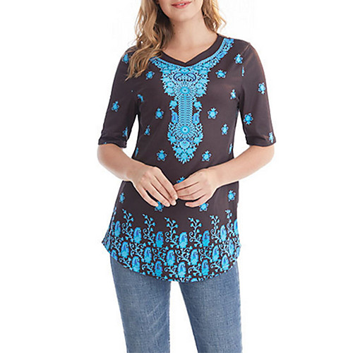 

Women's Daily T-shirt - Geometric Green